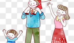 一家人的漫画,漫画中的温馨时光